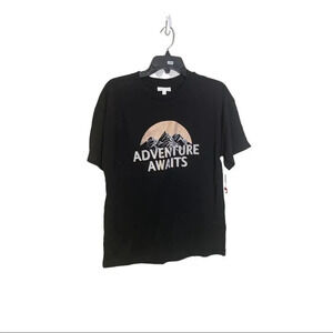 Abound Adventure Awaits Men’s Black T-Shirt